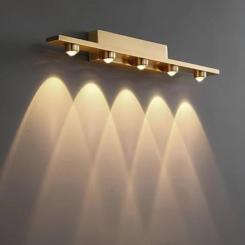Aurora Linear Gold LED Wall Light