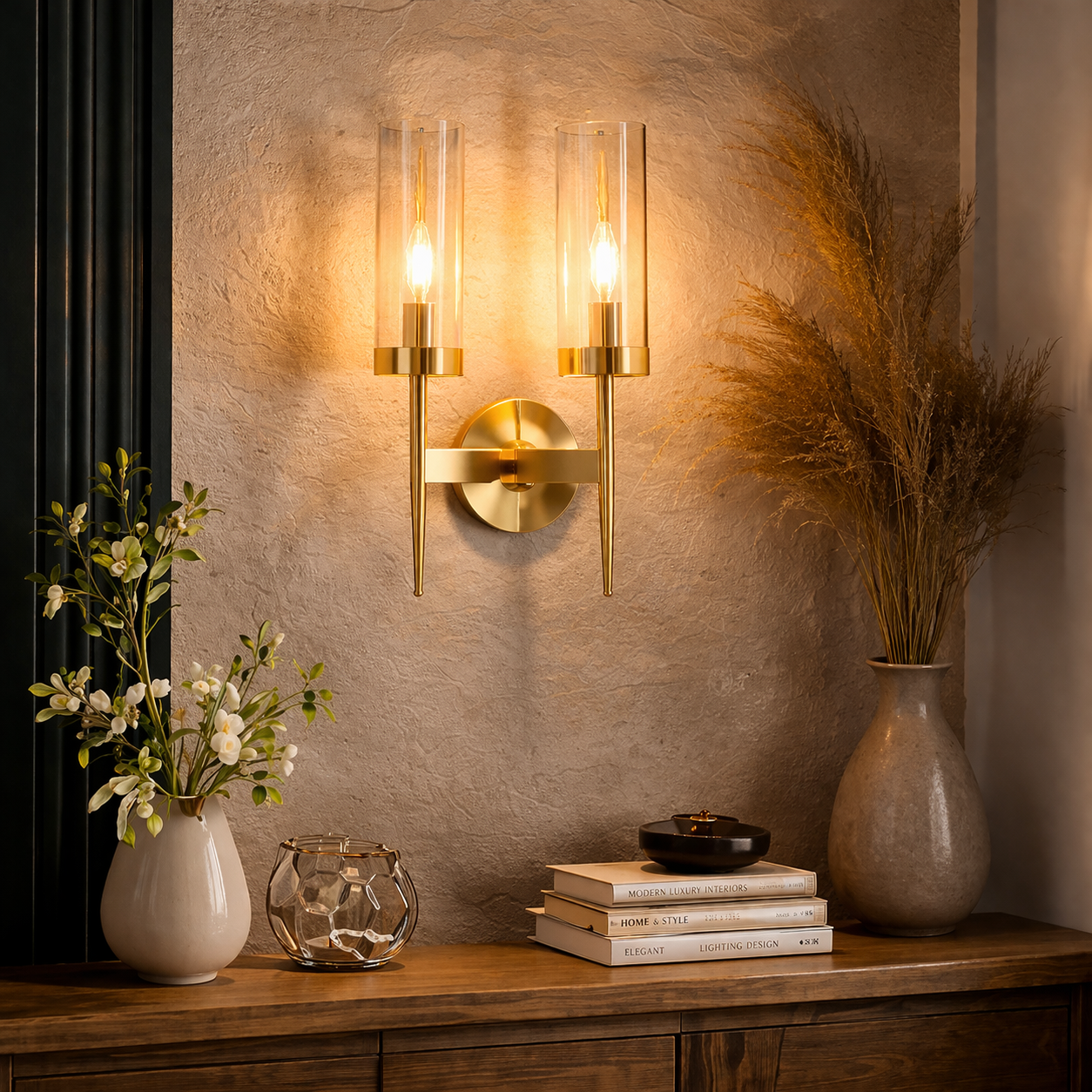 The Astra Fluted Wall Light