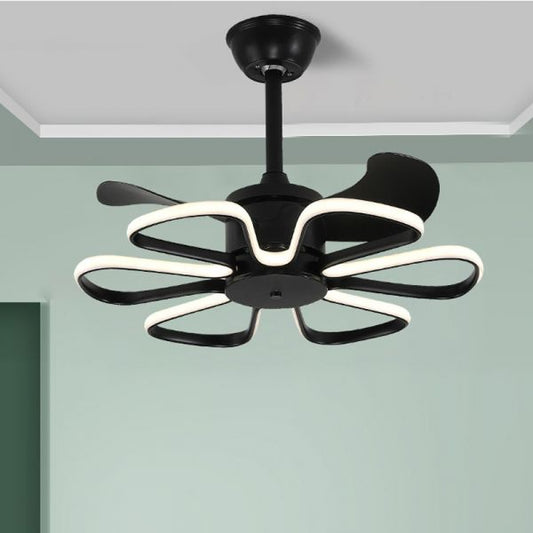 Aero Lotus Modern Chandelier Fan