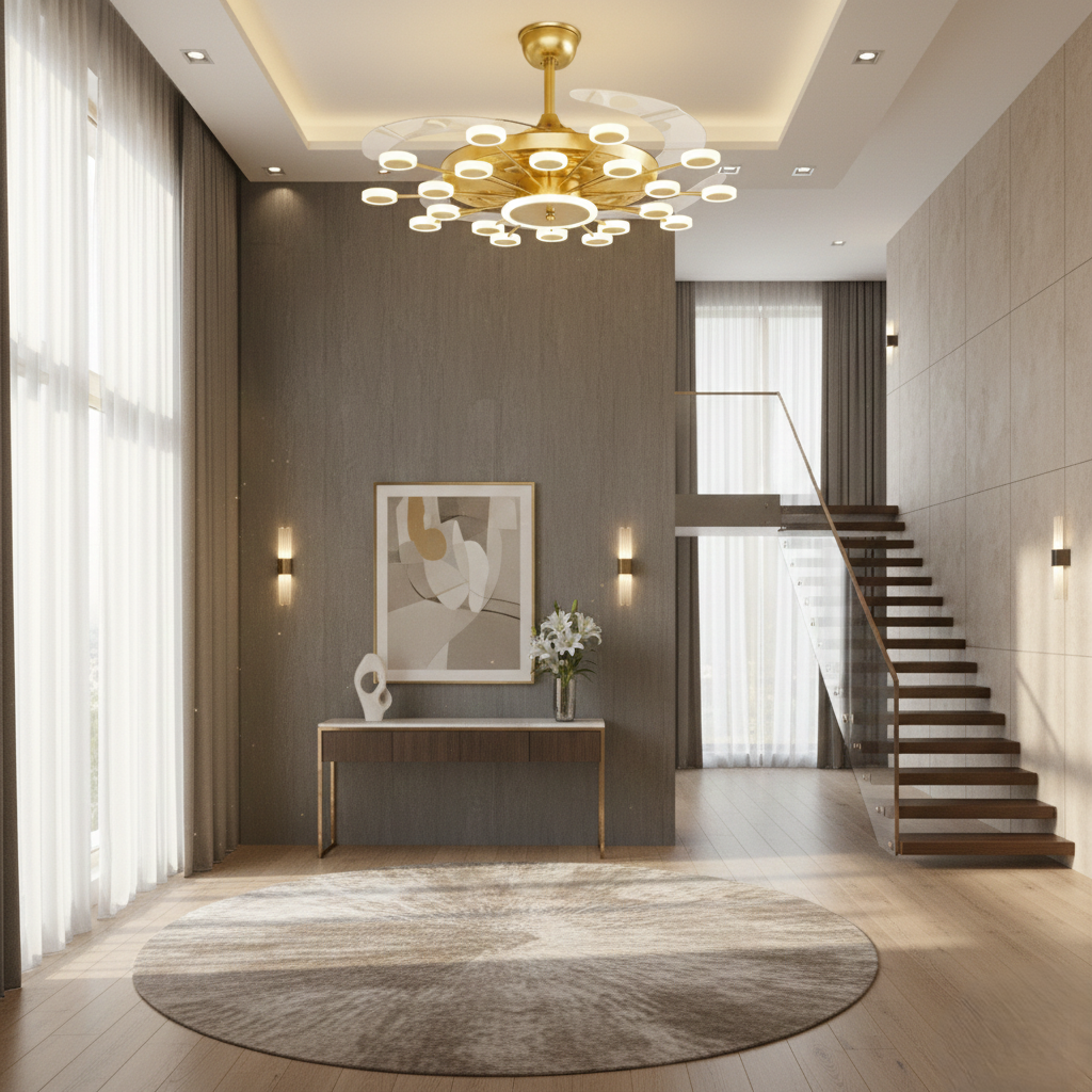 Skye Chandelier Fan with Remote Control