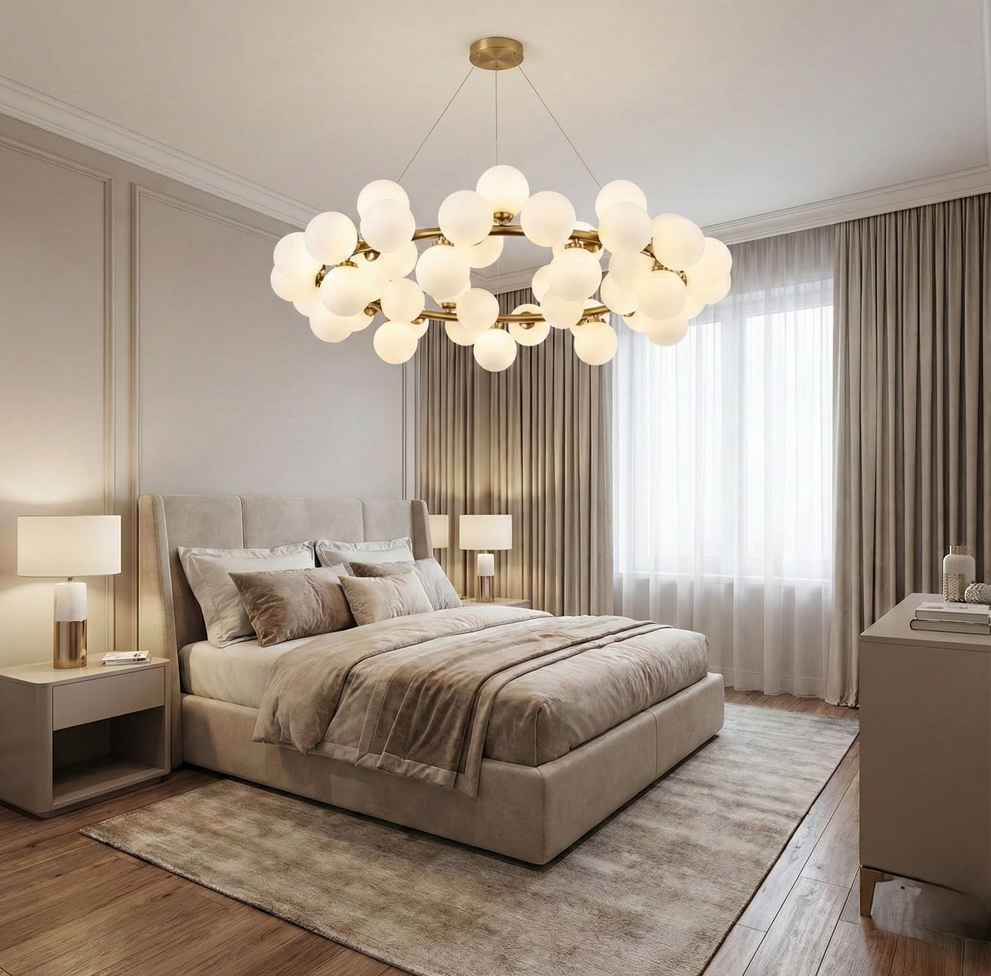 Milky Moon Chandelier