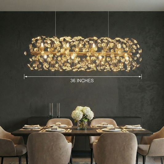 Golden Flora Dining Chandelier