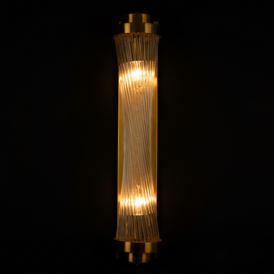 Twisted glass Wall Light