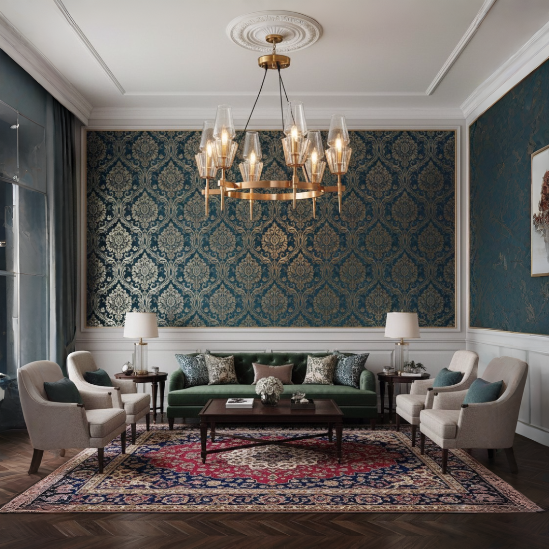 Radiant Glass Round Chandelier