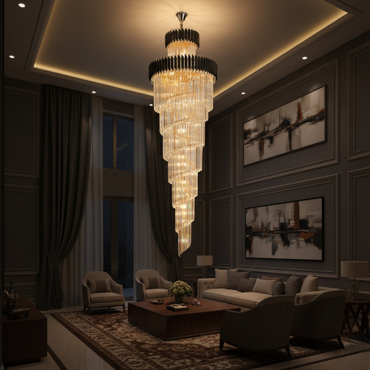Black Grandeur Duplex Chandelier