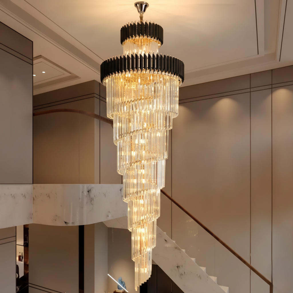 Black Grandeur Duplex Chandelier