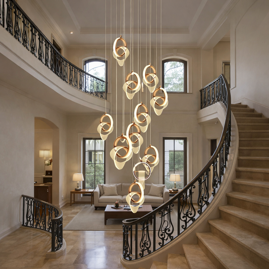 Aurelia Drop Duplex Chandelier