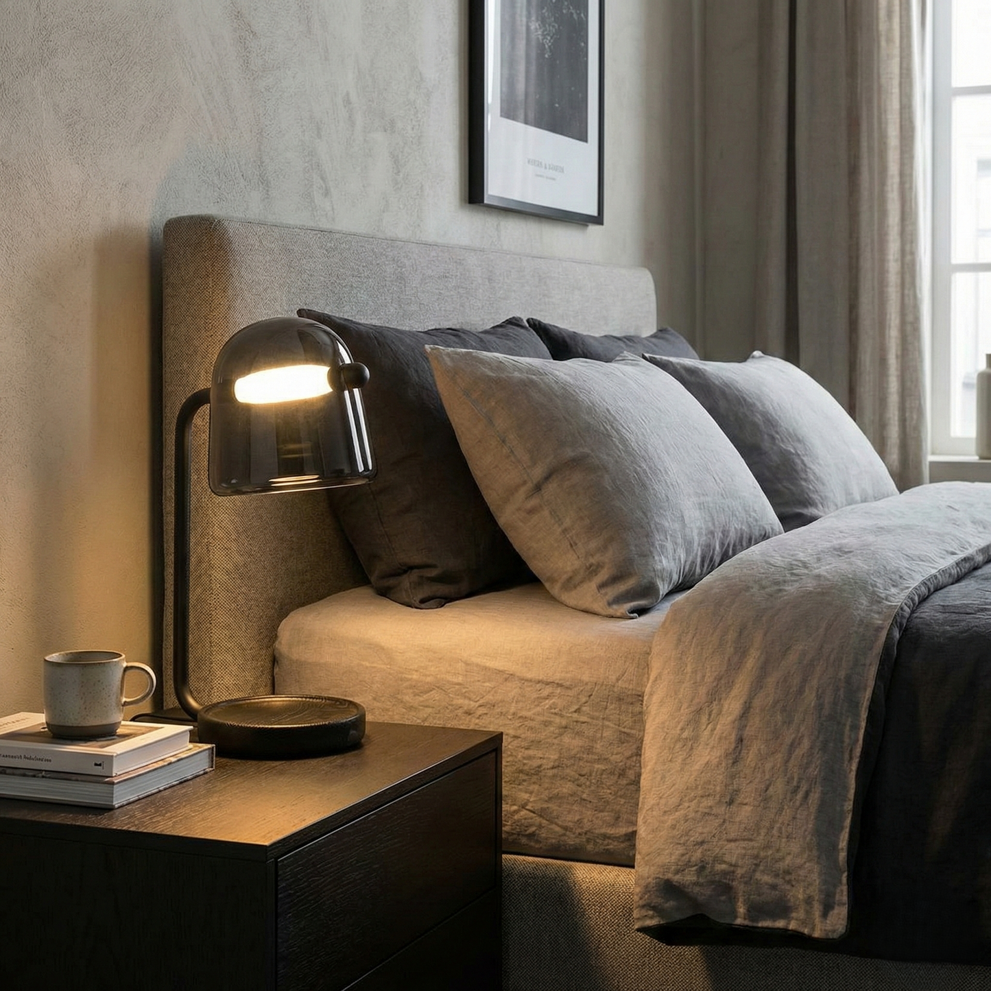 Smoke Dome Table Lamp