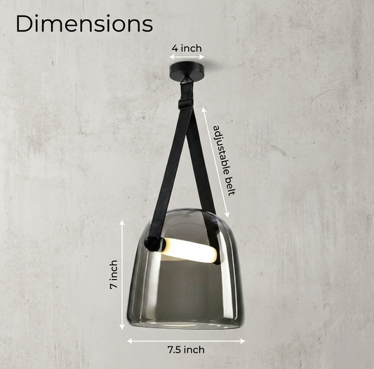 Smoke Dome pendant Light