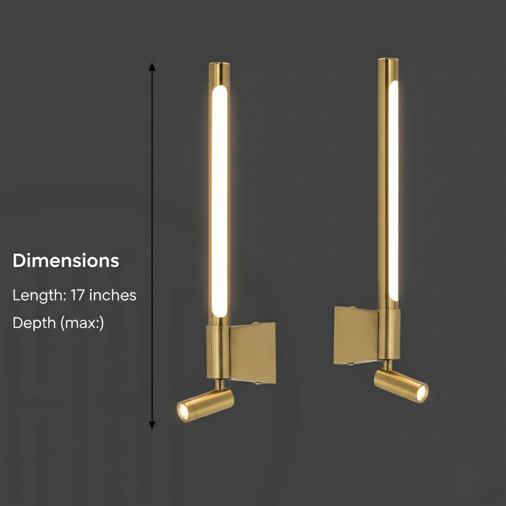 2 Way Spot Wall Light