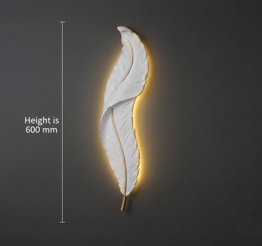 Velum Drift Feather Wall Light