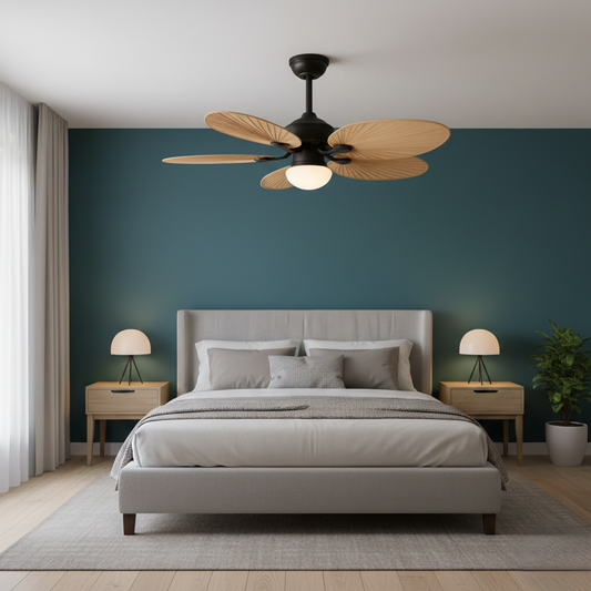 Premium Wood-Finish Ceiling Fan