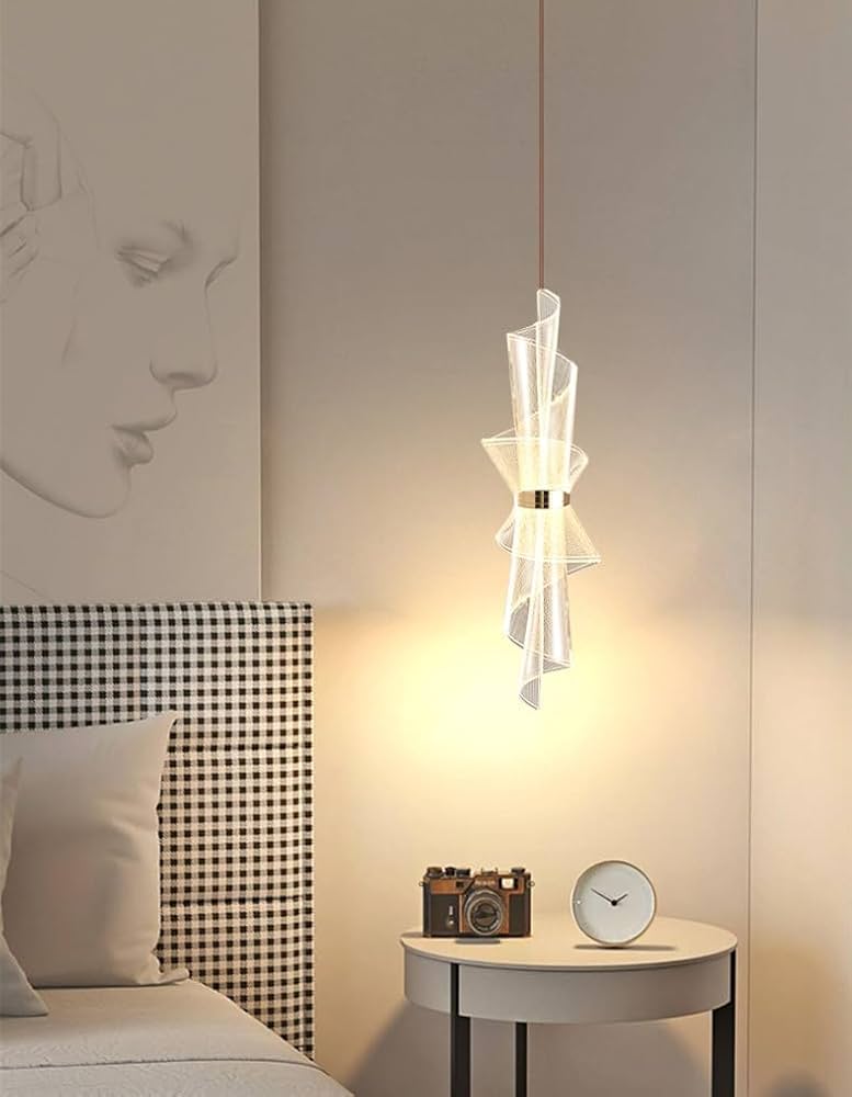 Twisted LED Pendant Light