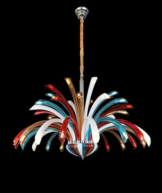 Polychromatic Round Chandelier