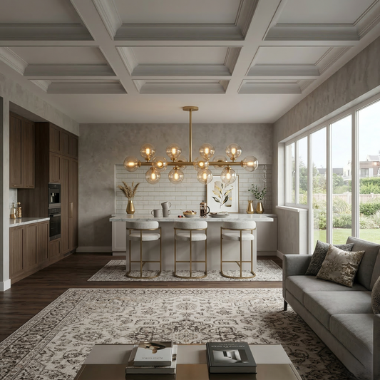 Crystal Globe Dining Chandelier