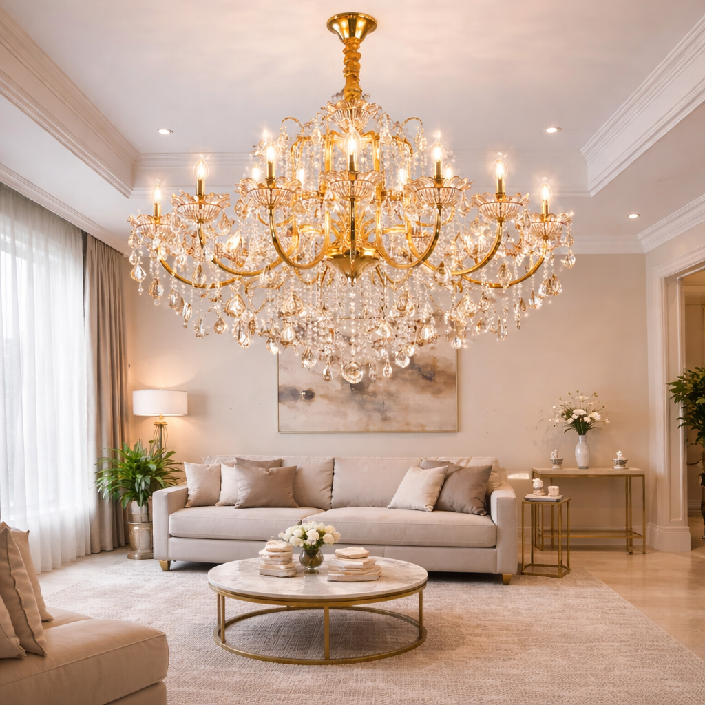 Luxe Wisteria Crystal Chandelier