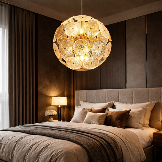 Sunburst Globe Chandelier