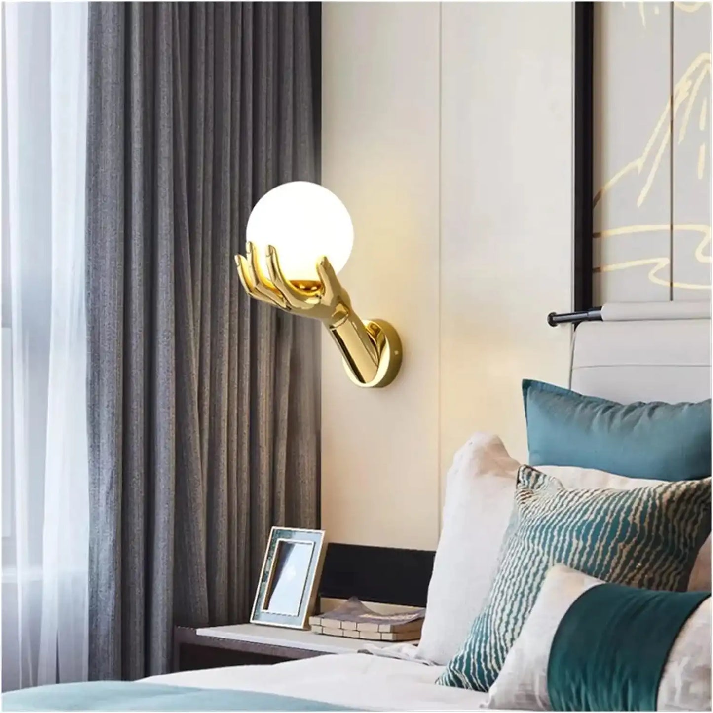 Golden Hand Wall Light