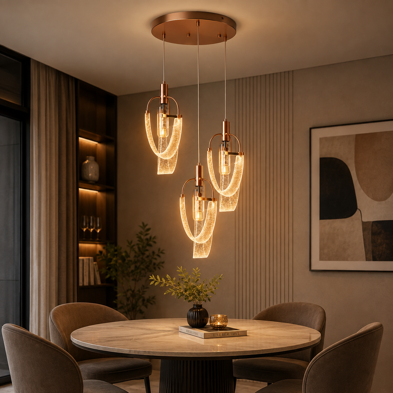 Arclume Crystal Hanging Light
