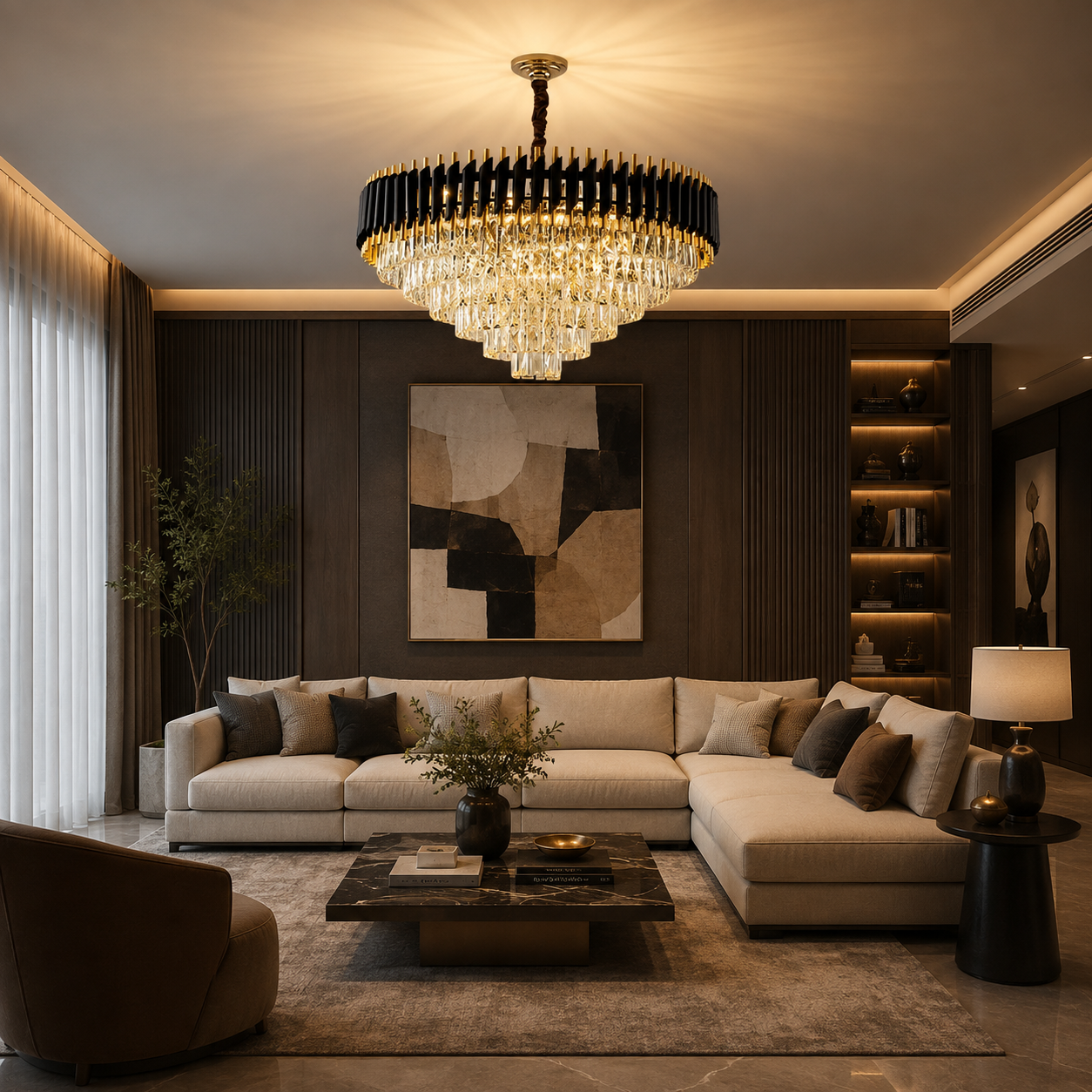 Eclipse Crystal Chandelier