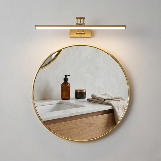 The Arcadia Gold Adjustable Linear LED Vanity Light