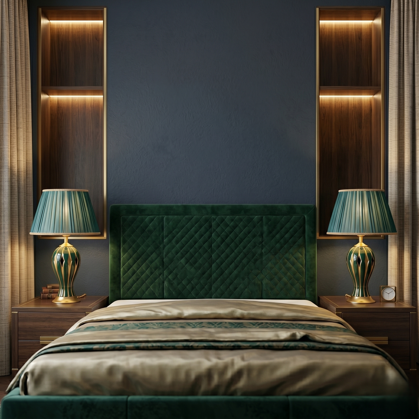 Emerald Ceramic Style Table Lamp