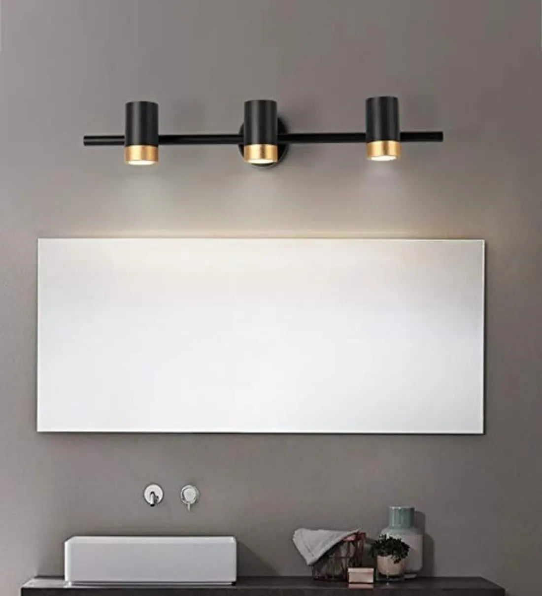 Noir Trio Luxe LED Mirror Light