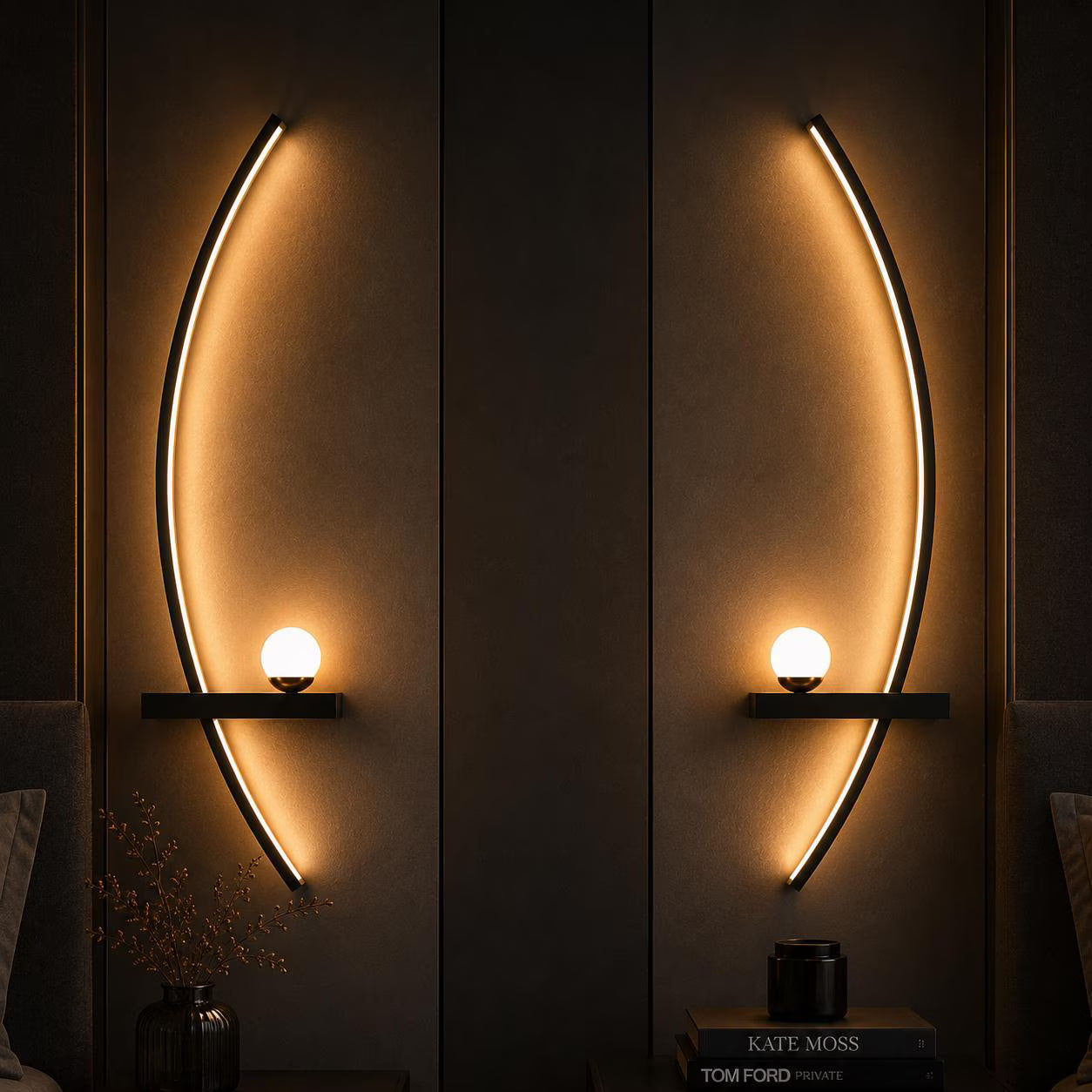 The Lunar Arc Wall Light