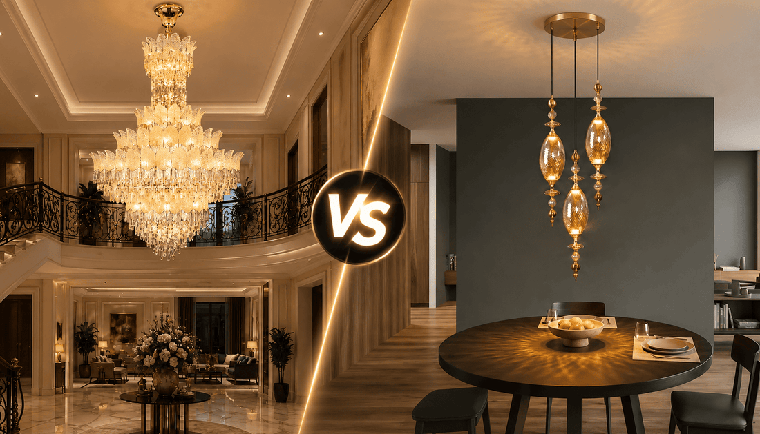 Chandelier vs Pendant Light: What's the Difference and Which Do You Need?