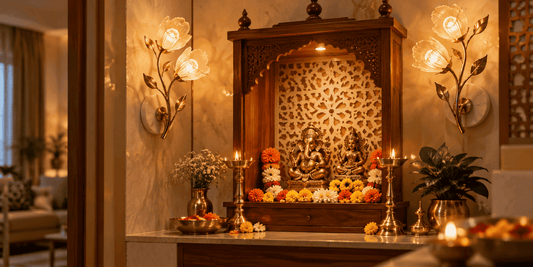 How to Create a Festive Pooja Corner with Designer Lighting for Navratri?