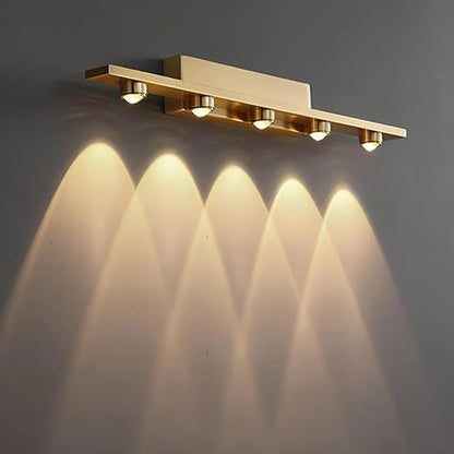 Aurora Linear Gold LED Wall Light