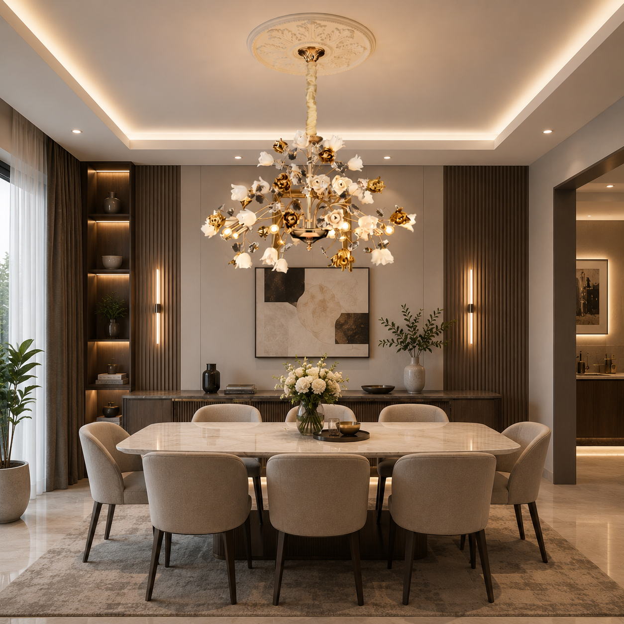 Rose Opulence Chandelier