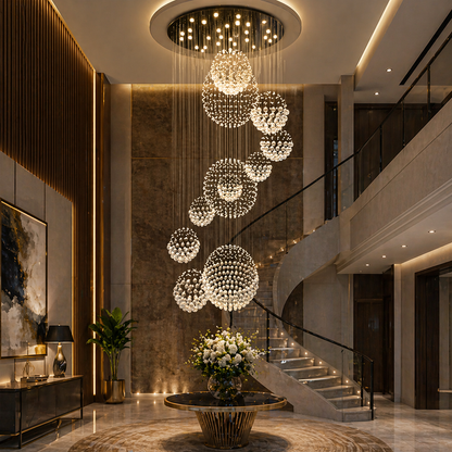 Crystal Rain Royale Duplex Chandelier