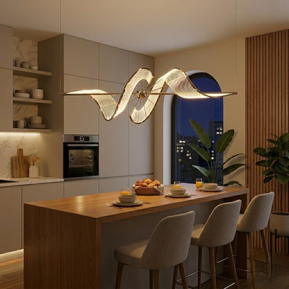 The Wave Linear Dining Chandelier