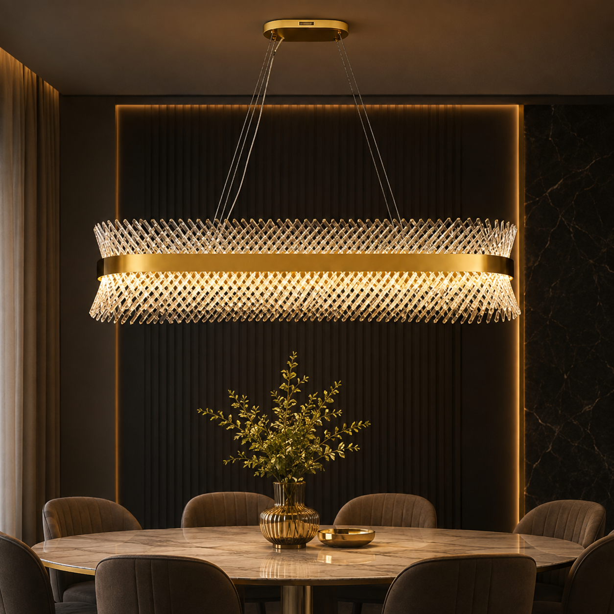 Celestial Bloom Dining Chandelier