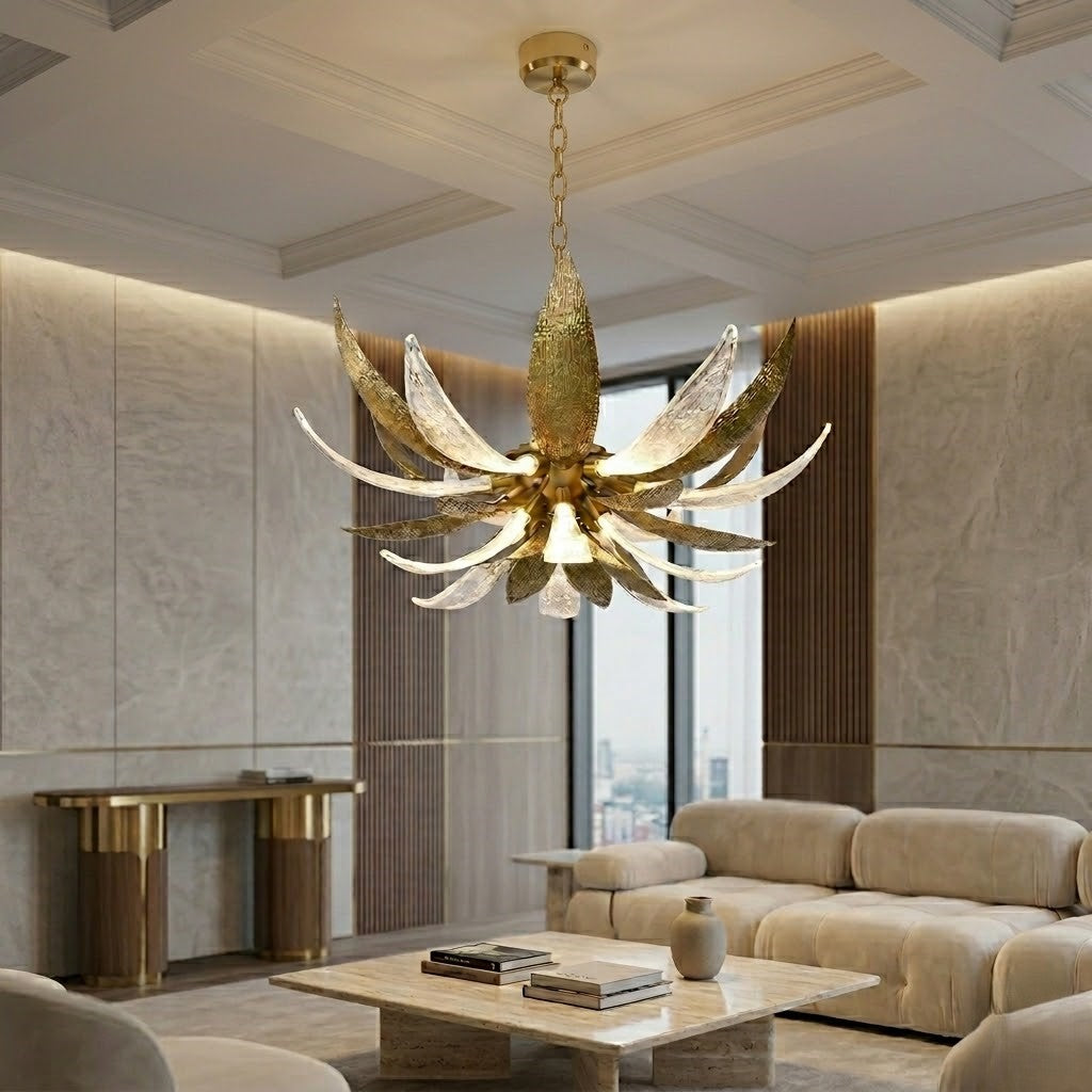 The Aurelia Lotus Chandelier