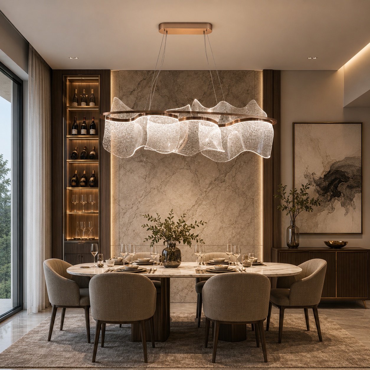 Roseveil Luxe Dining Chandelier