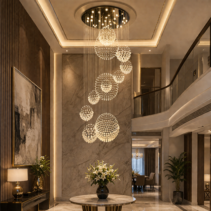 Crystal Rain Royale Duplex Chandelier