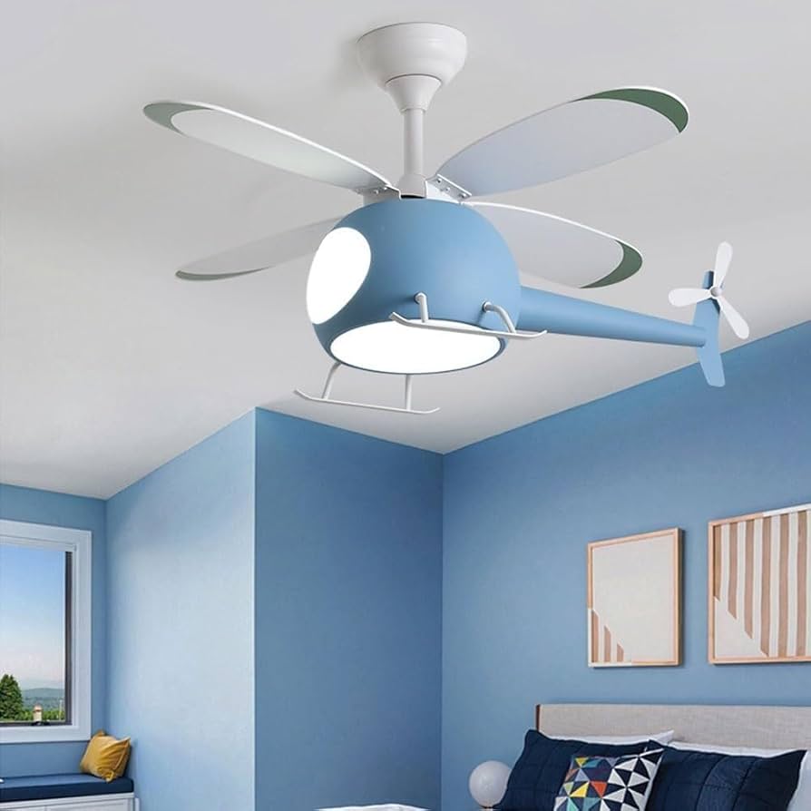 Helicopter LED Ceiling Fan With Remote Control