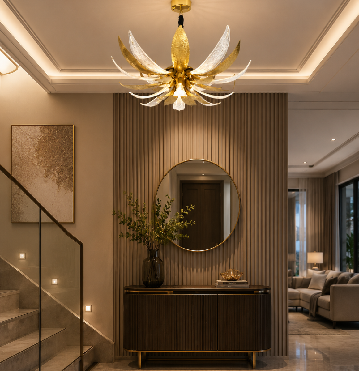 The Aurelia Lotus Chandelier
