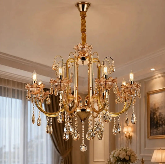 Luxe Wisteria Crystal Chandelier