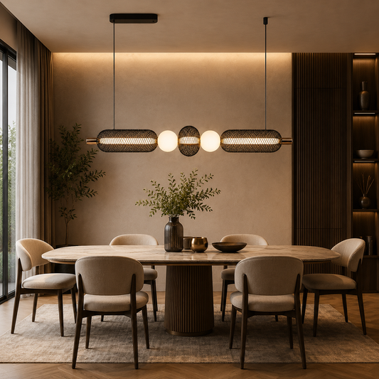 The Nocturne Halo Linear Chandelier
