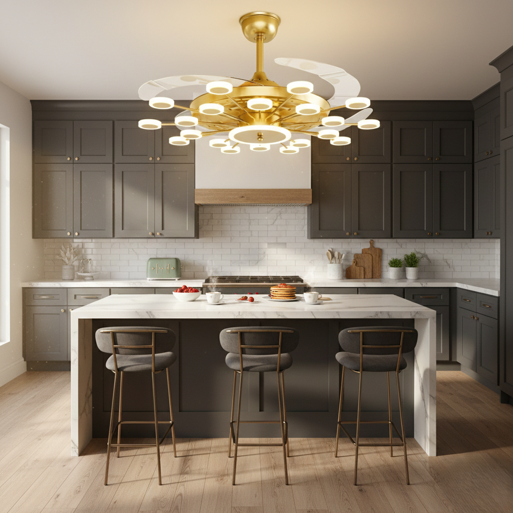 Skye Chandelier Fan with Remote Control