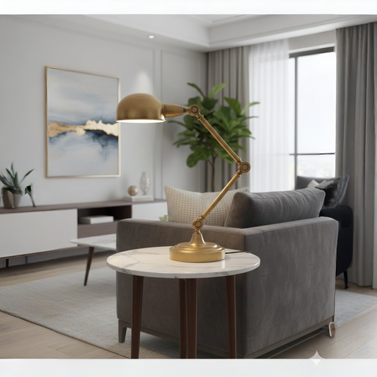Gilded Groove Table Lamp