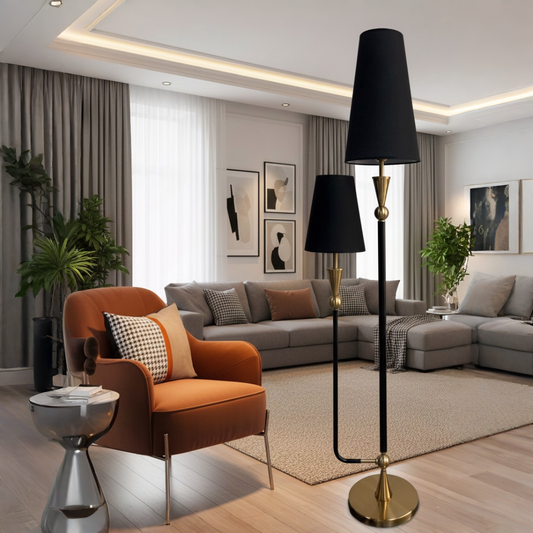 Black Radiance Floor Lamp