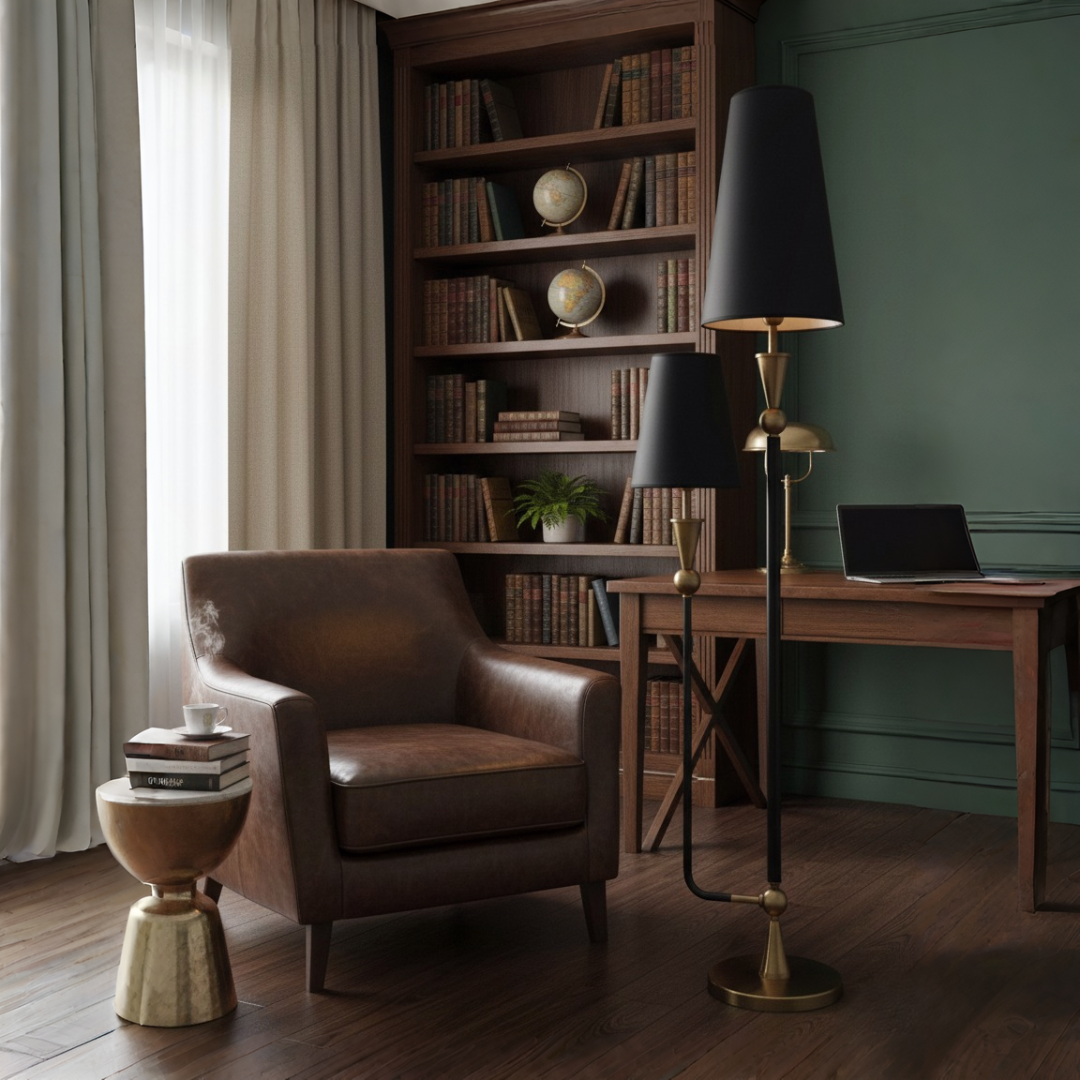 Black Radiance Floor Lamp