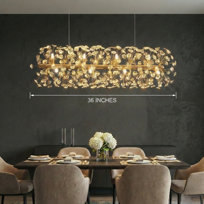 Golden Flora Dining Chandelier