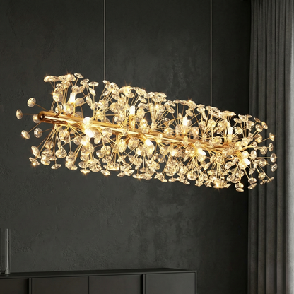 Golden Flora Dining Chandelier