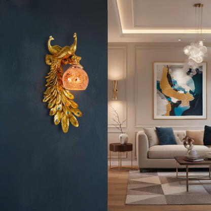 Peafowl Wall Light