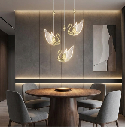 Swan Pendant Light